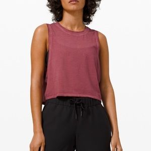 Lululemon Cut Back Crop Tank